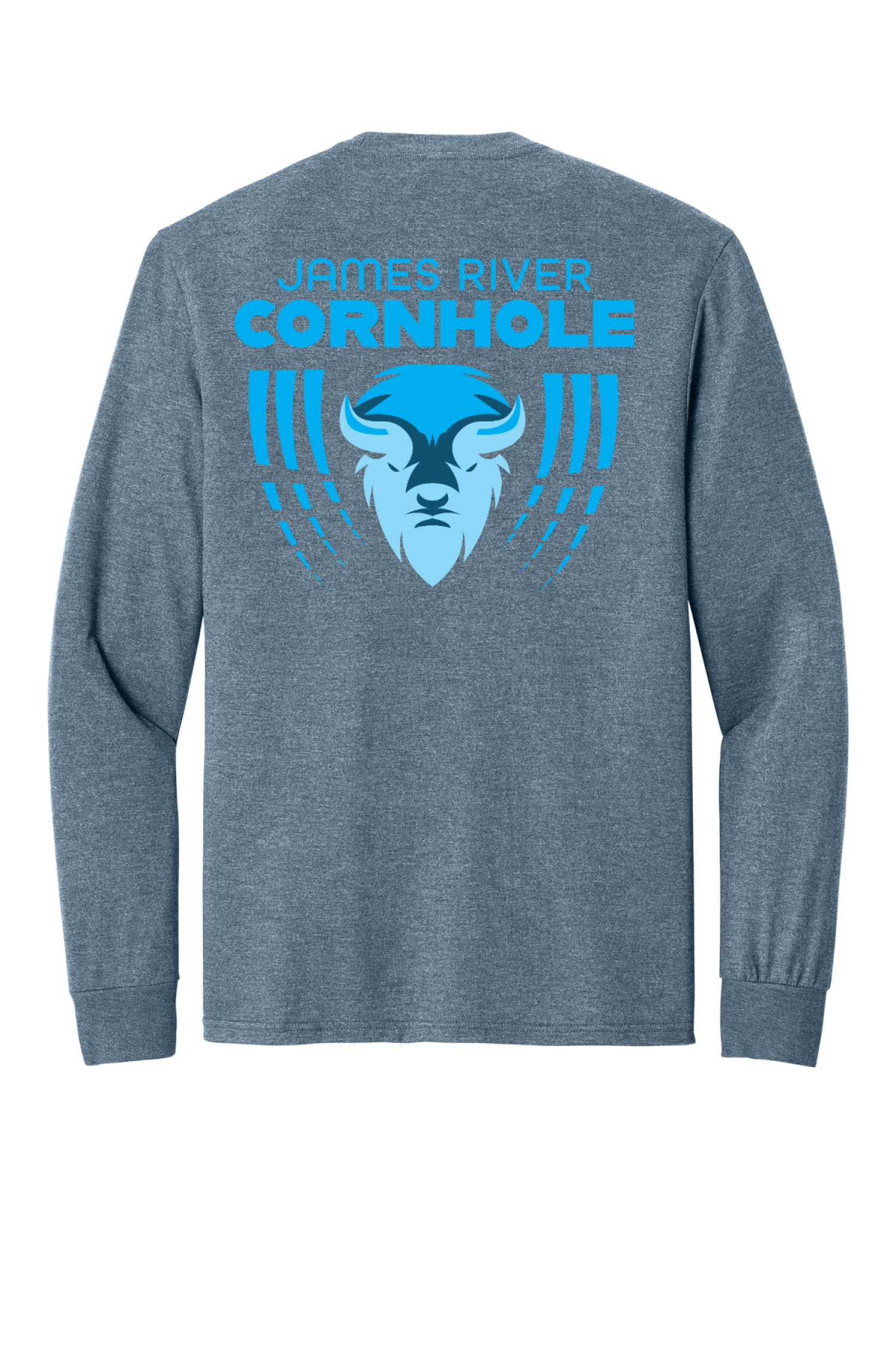 Back Design - Flint Blue Heather