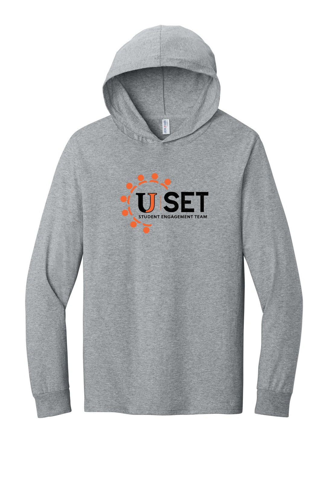 UJ Set Jerzees Unisex Cotton Long Sleeve Hooded T-Shirt 363LH