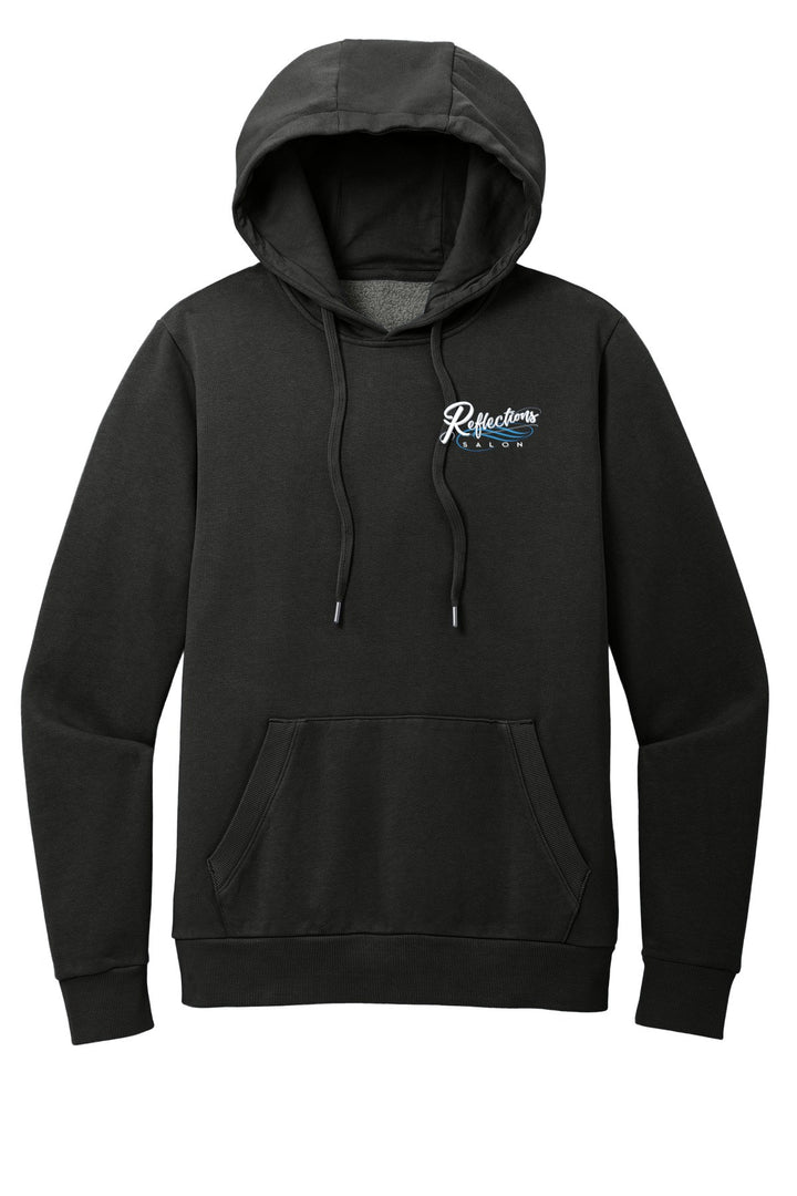 Reflections District Wash Fleece Hoodie DT2200 — Refelctions white + Reflections white back with number