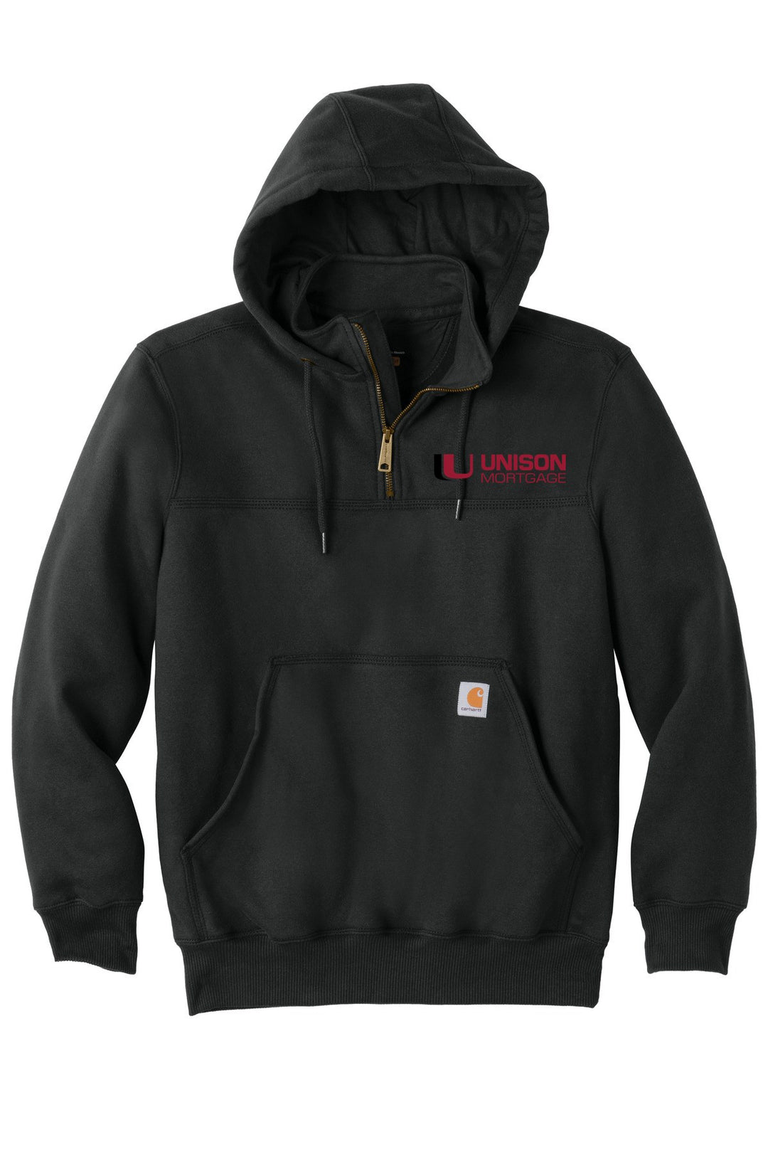 Unison Mortgage (EMBROIDERED) Carhartt Rain Defender Paxton Heavyweight zip Hoodie. CT100617