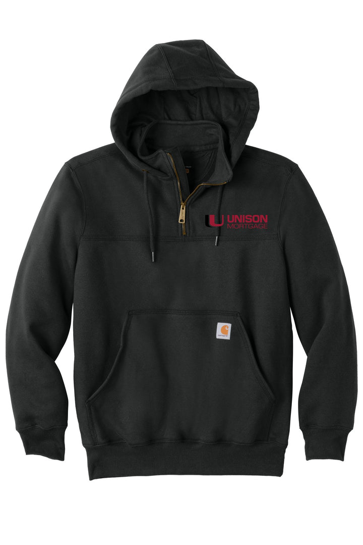 Unison Mortgage (EMBROIDERED) Carhartt Rain Defender Paxton Heavyweight zip Hoodie. CT100617