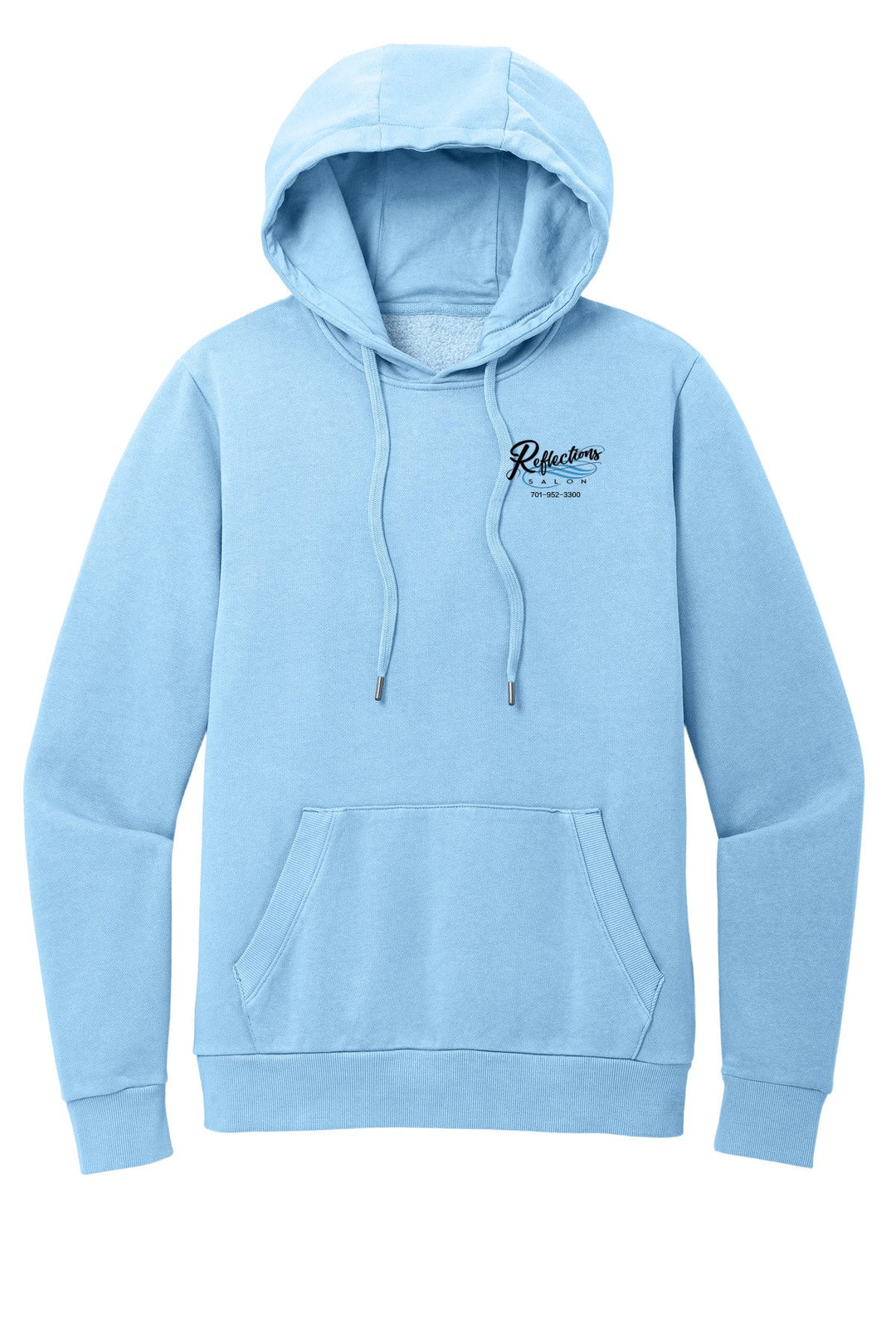 Reflections District Wash Fleece Hoodie DT2200 — Reflections black back with number
