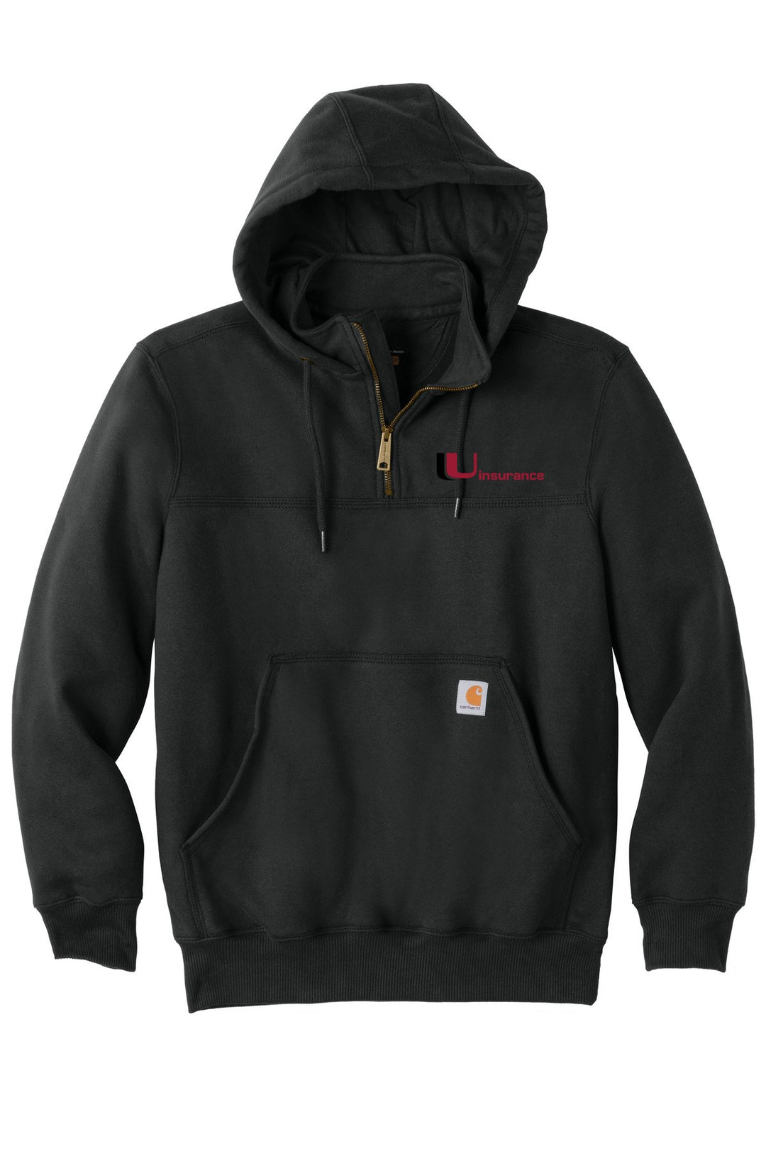 Uinsurance Unisex (EMBROIDERED) Carhartt Rain Defender Paxton Heavyweight Zip Hoodie. CT100617