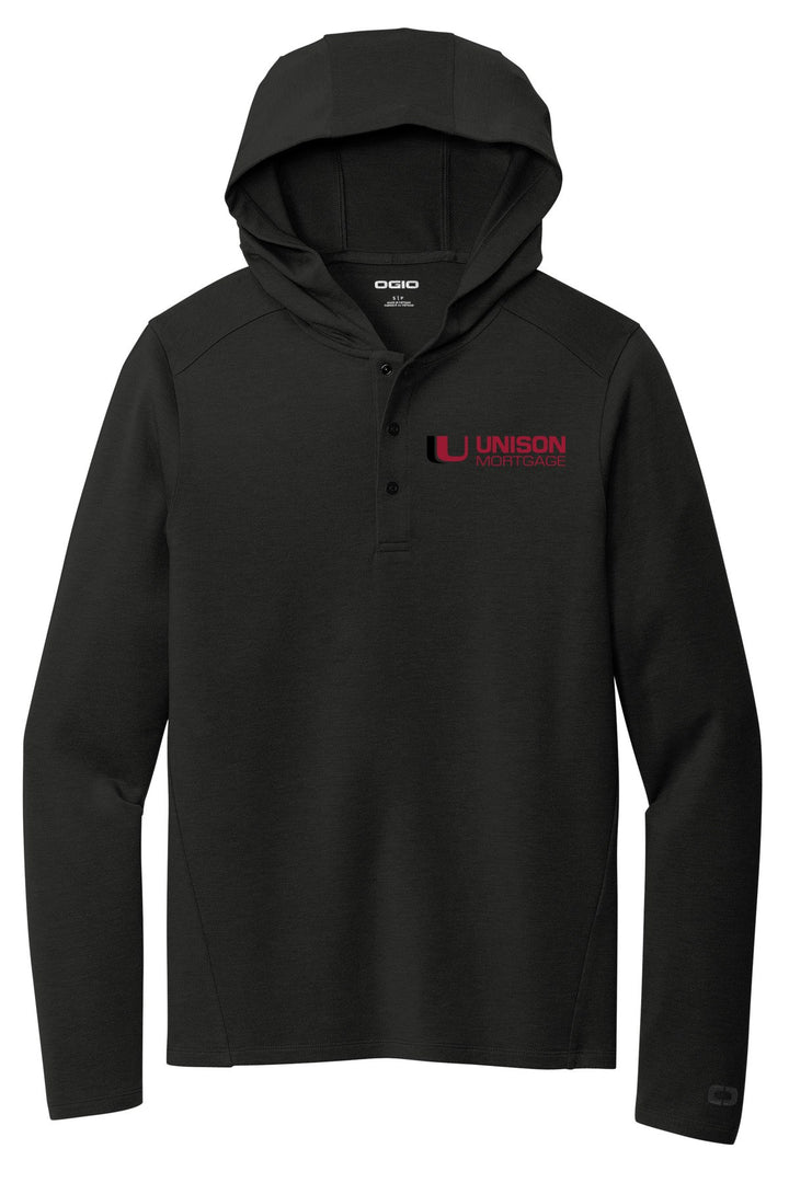 Unison Mortgage Unisex OGIO Luuma Flex Hooded Henley OG826