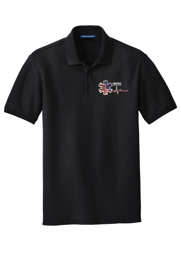 Medina Ambulance TALL Core Classic Pique Polo. TLK100