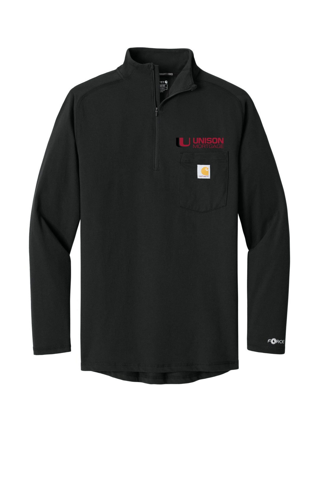 Unison Mortgage Unisex Carhartt Force 1/4-Zip Long Sleeve T-Shirt CT106660
