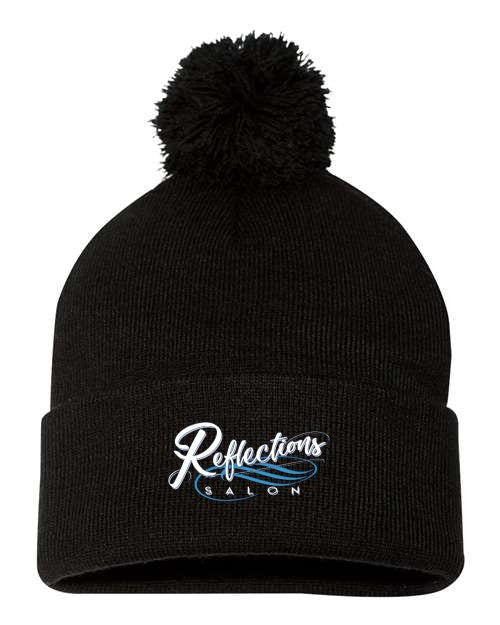Reflections 12" Pom-Pom Cuffed Beanie SP15