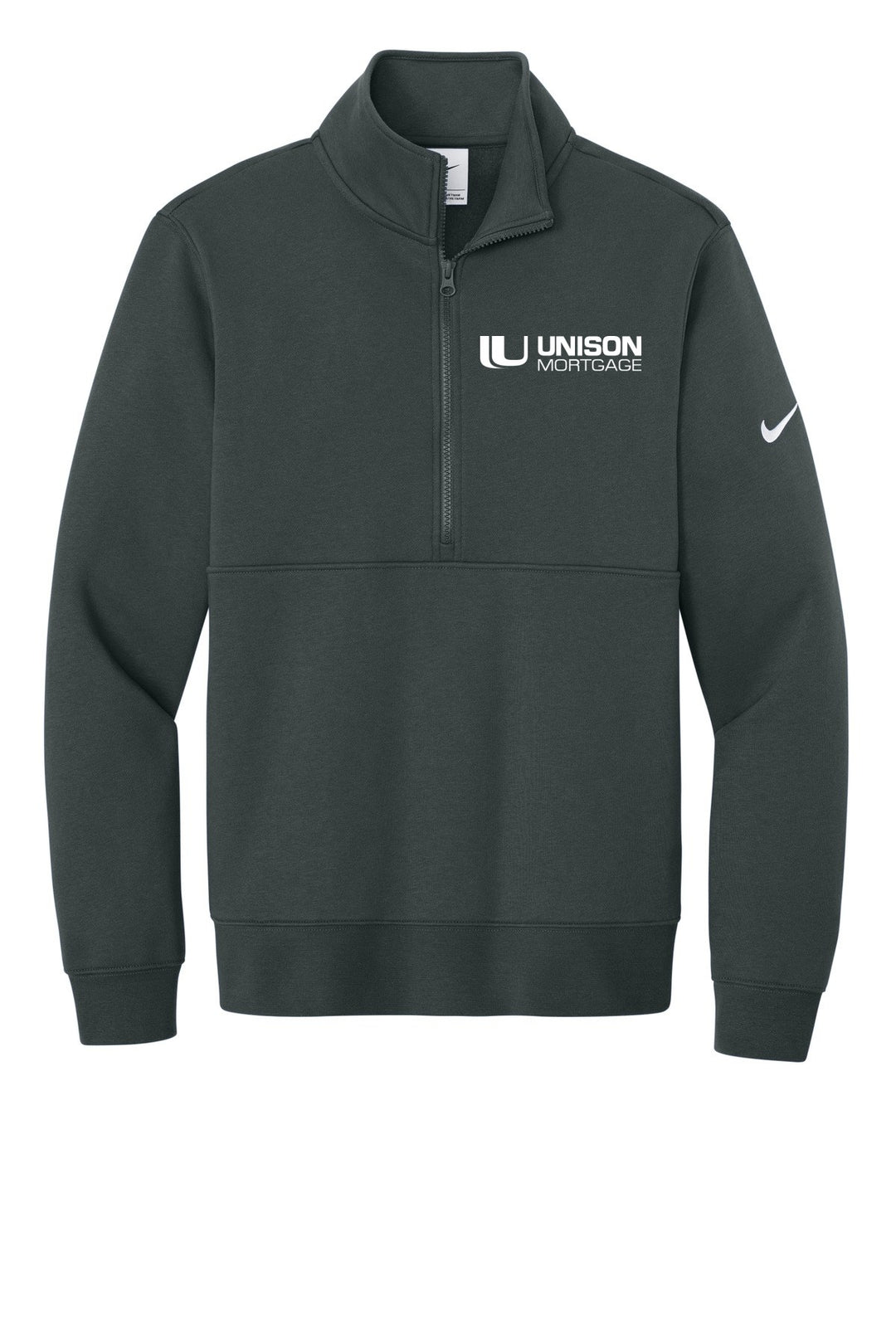 Unison Mortgage (EMBROIDERED) Unisex Nike Club Fleece Sleeve Swoosh 1/2-Zip NKDX6718