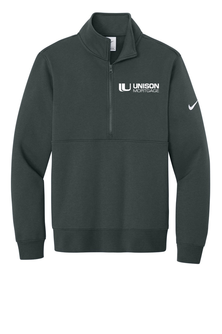 Unison Mortgage (EMBROIDERED) Unisex Nike Club Fleece Sleeve Swoosh 1/2-Zip NKDX6718