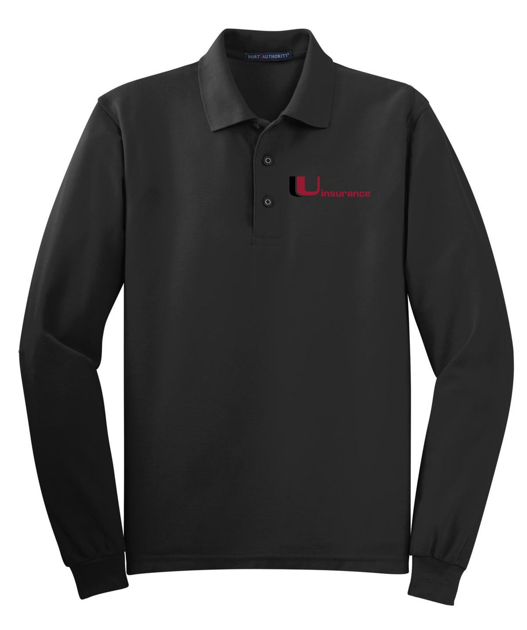 Uinsurance Unisex Silk Touch Long Sleeve Polo. K500LS