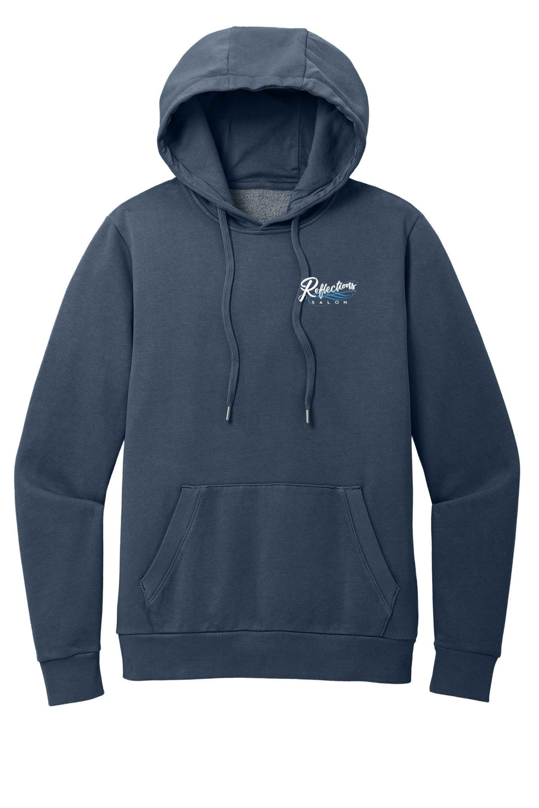 Reflections District Wash Fleece Hoodie DT2200 — Refelctions white + Reflections white back with number
