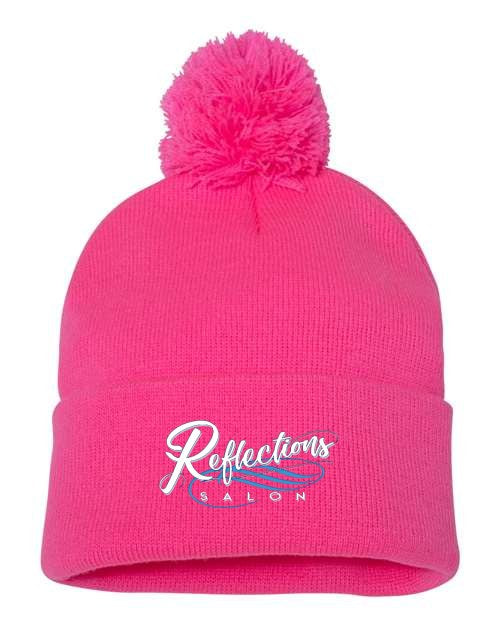 Reflections 12" Pom-Pom Cuffed Beanie SP15
