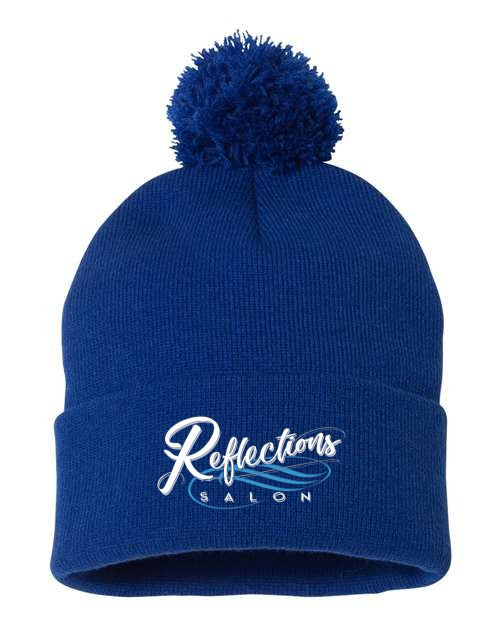 Reflections 12" Pom-Pom Cuffed Beanie SP15