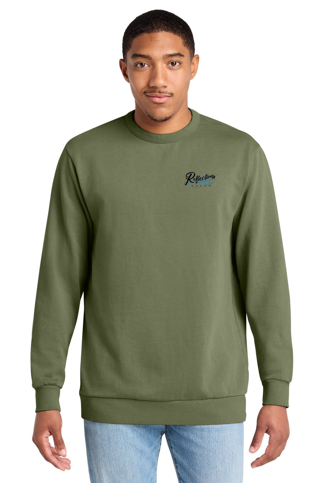 Reflections District Wash Fleece Crew DT2204
