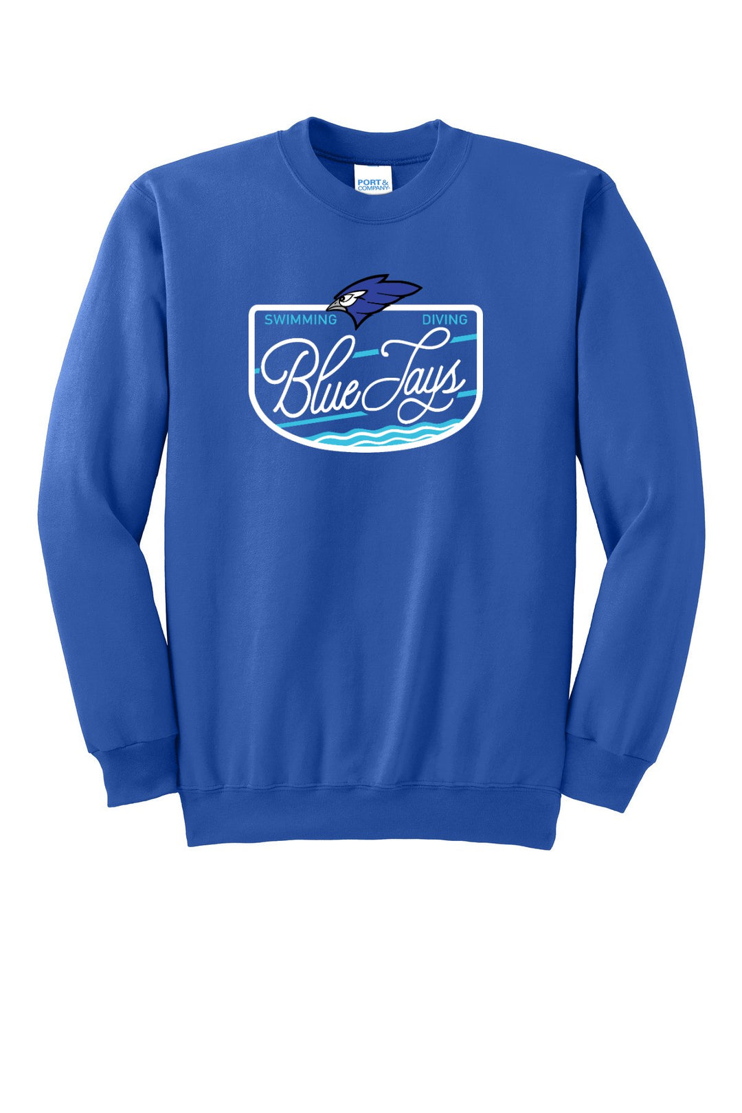 Port &amp; Company - Essential Fleece Crewneck Sweatshirt. PC90