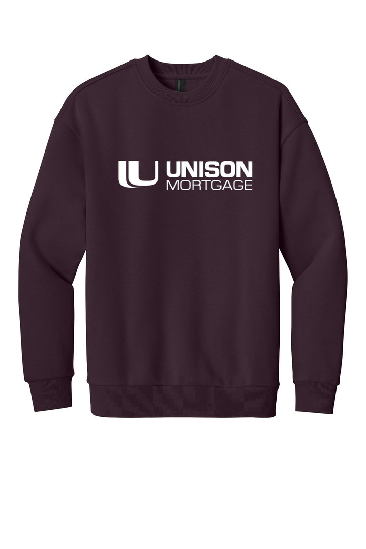 Unison Mortgage Unisex District V.I.T. Heavyweight Fleece Crew DT6154
