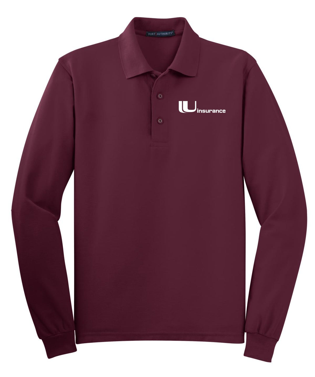 Uinsurance Unisex Silk Touch Long Sleeve Polo. K500LS
