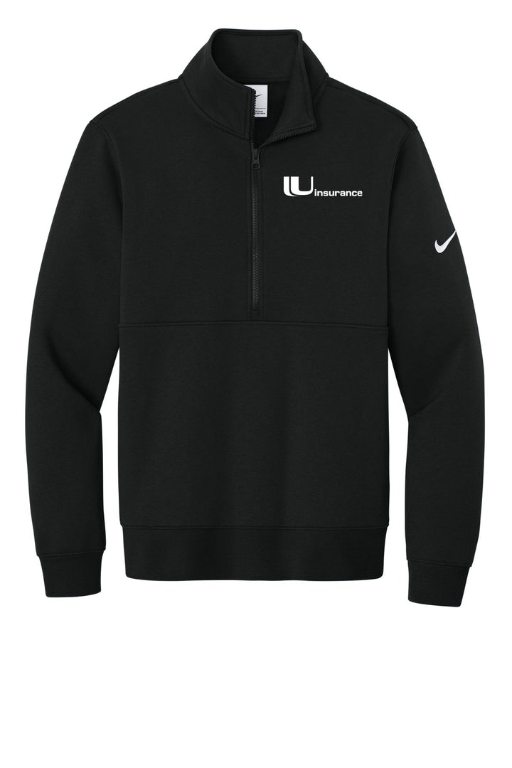 Uinsurance (EMBROIDERED) Unisex Nike Club Fleece Sleeve Swoosh 1/2-Zip NKDX6718