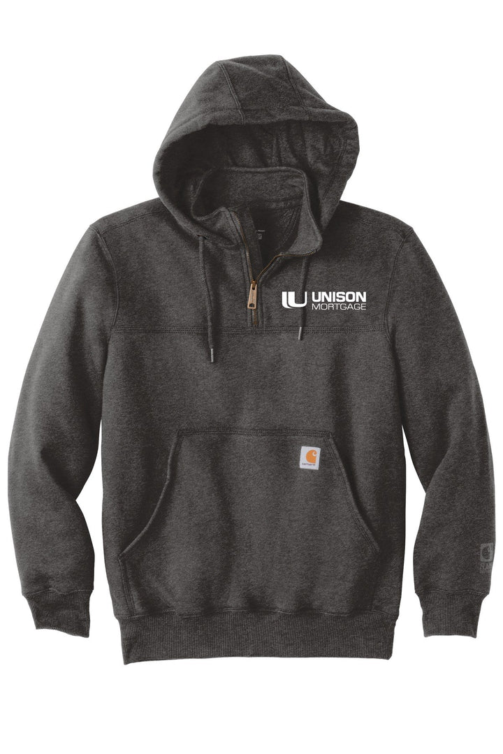 Unison Mortgage (EMBROIDERED) Carhartt Rain Defender Paxton Heavyweight zip Hoodie. CT100617