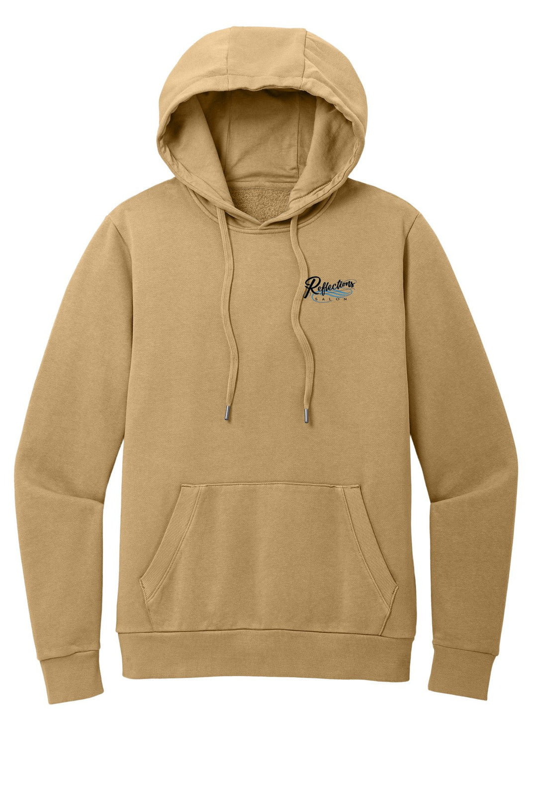 Reflections District Wash Fleece Hoodie DT2200 — Refelctions black + Reflections black back with number