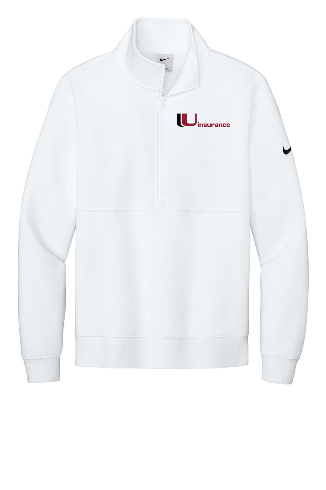 Uinsurance (EMBROIDERED) Unisex Nike Club Fleece Sleeve Swoosh 1/2-Zip NKDX6718
