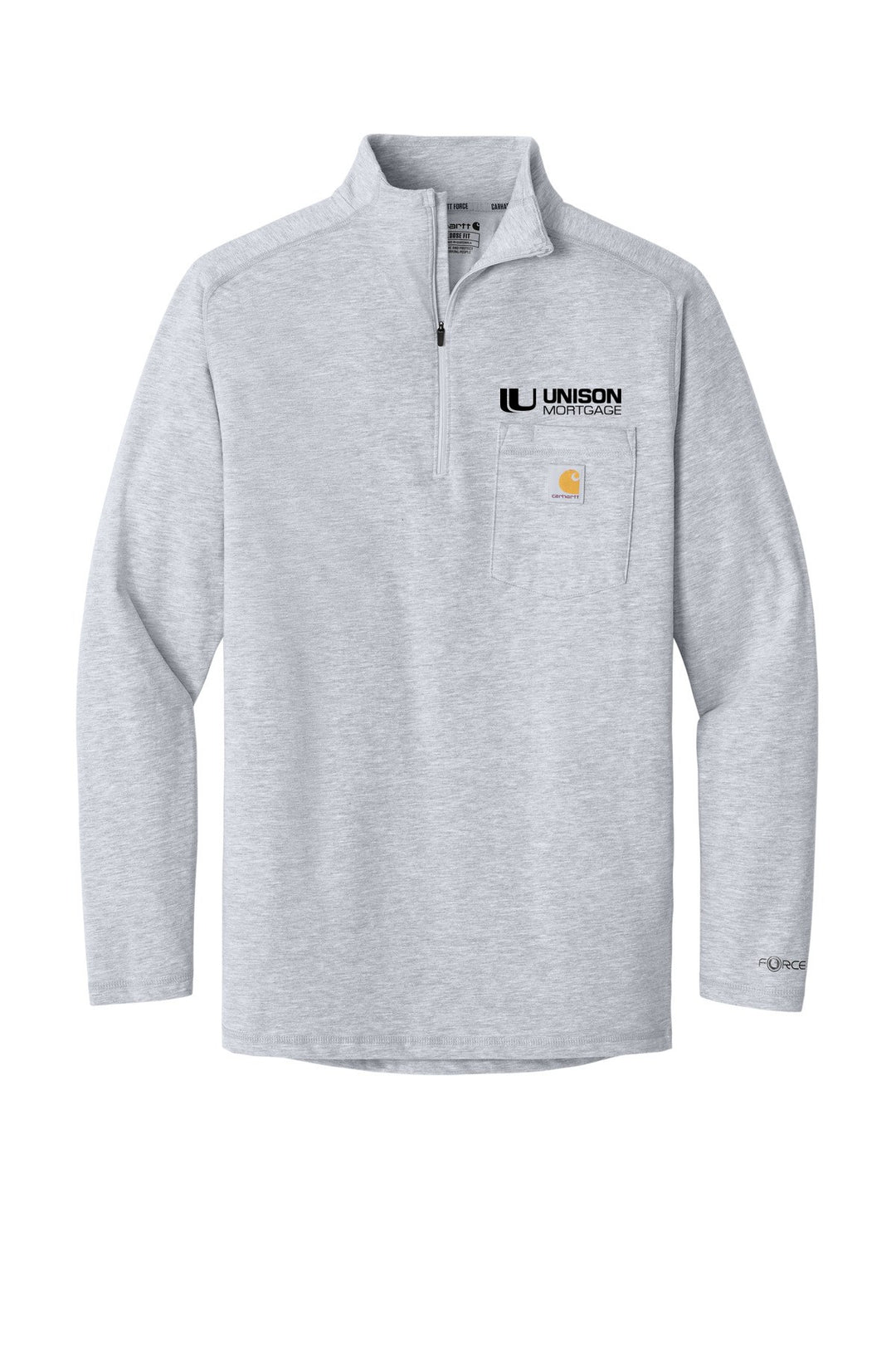 Unison Mortgage Unisex Carhartt Force 1/4-Zip Long Sleeve T-Shirt CT106660