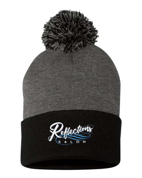 Reflections 12" Pom-Pom Cuffed Beanie SP15