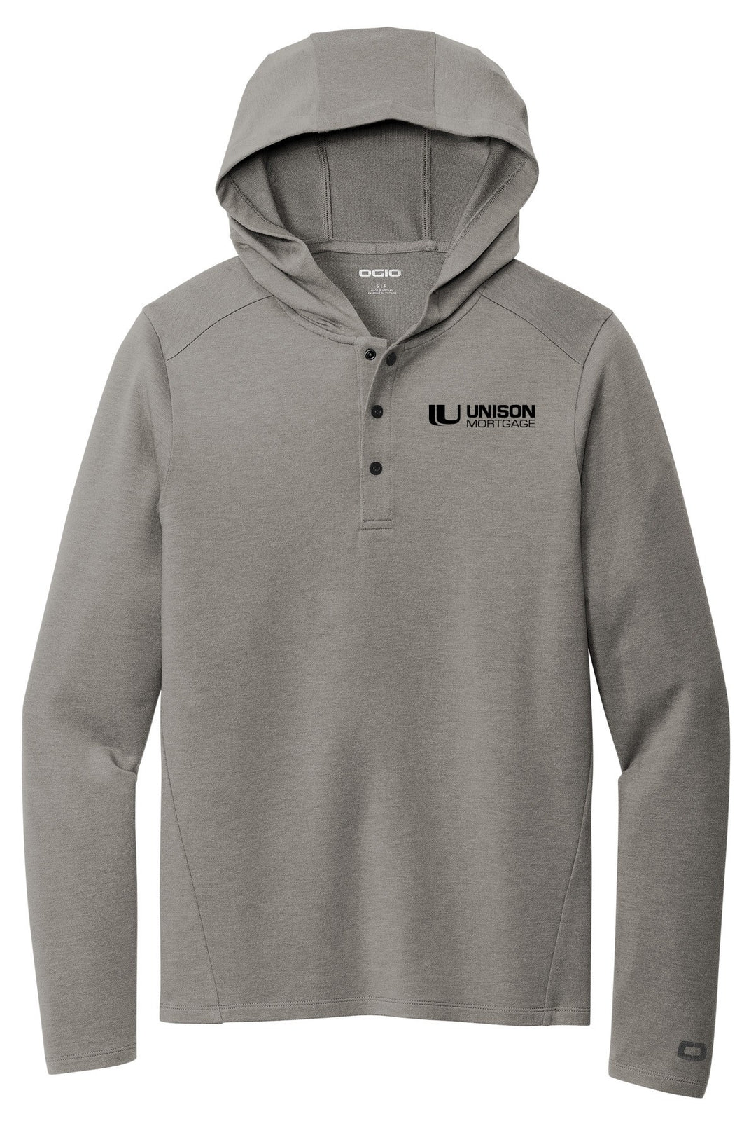 Unison Mortgage Unisex OGIO Luuma Flex Hooded Henley OG826