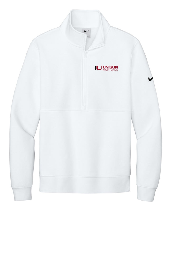 Unison Mortgage (EMBROIDERED) Unisex Nike Club Fleece Sleeve Swoosh 1/2-Zip NKDX6718