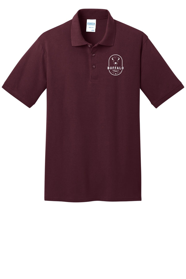 Buffalo Grill Port&amp;Company Core Blend Pique Polo. KP155
