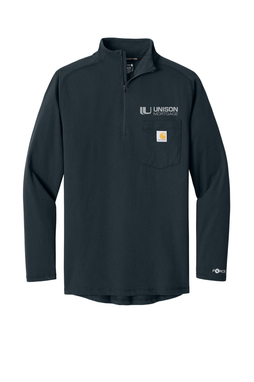Unison Mortgage Unisex Carhartt Force 1/4-Zip Long Sleeve T-Shirt CT106660