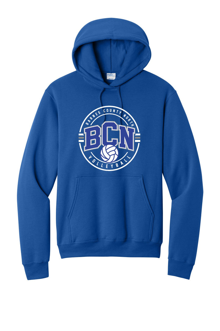BCN Core Fleece Pullover Hooded Sweatshirt. PC78H