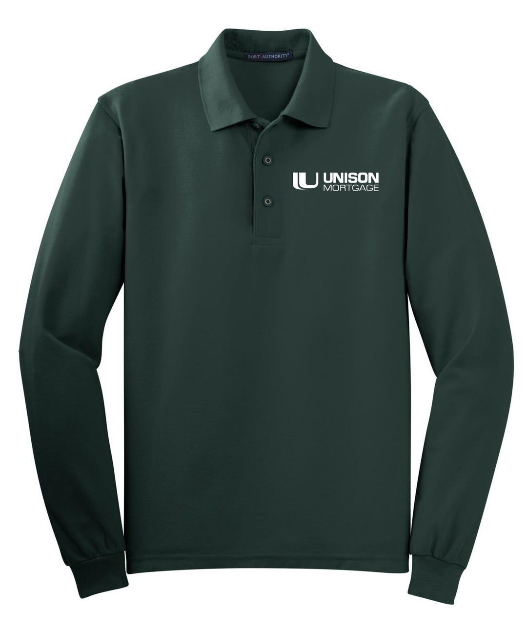 Unison Mortgage Unisex Silk Touch Long Sleeve Polo. K500LS