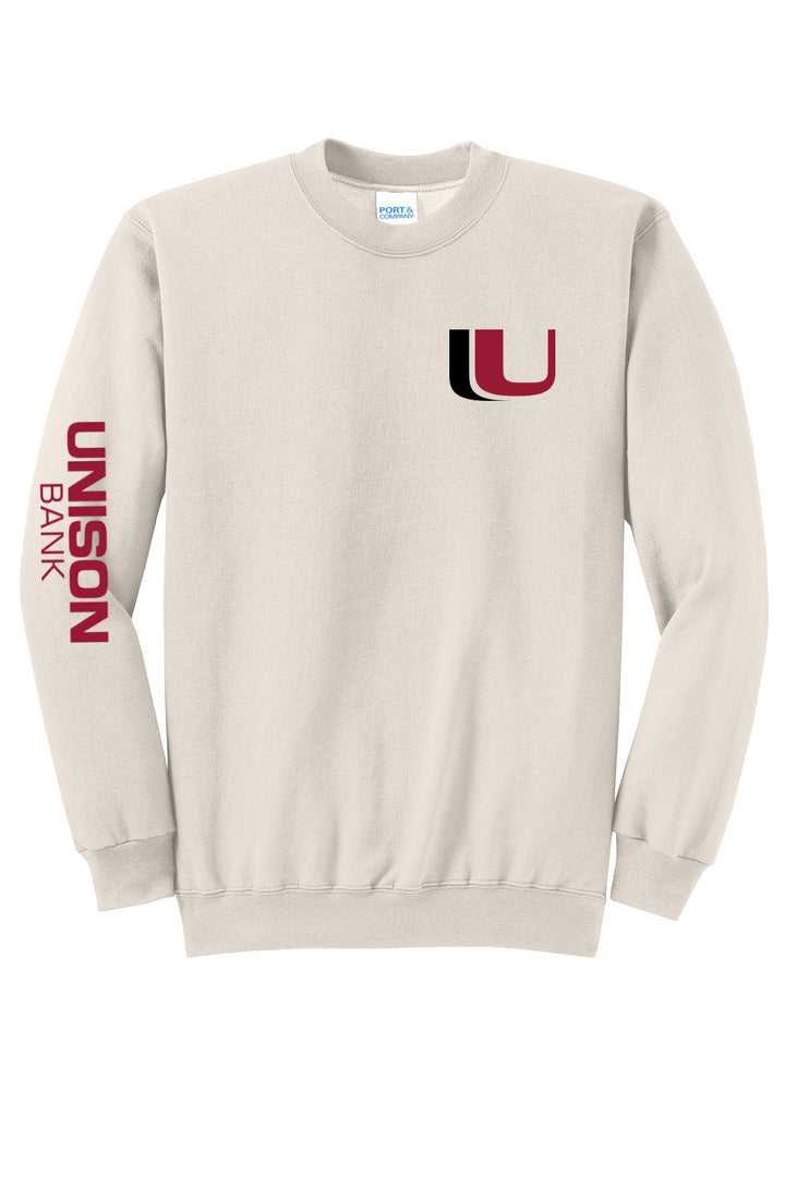Unison Bank Unisex Core Fleece Crewneck Sweatshirt. PC78