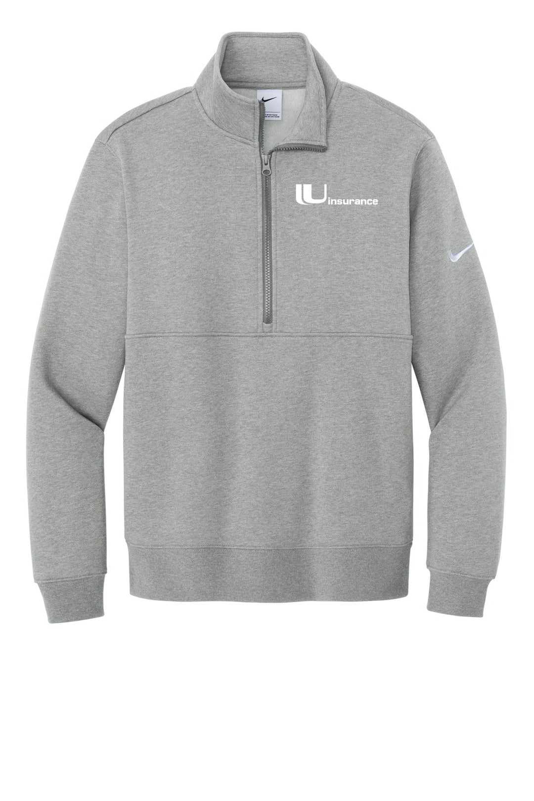 Uinsurance (EMBROIDERED) Unisex Nike Club Fleece Sleeve Swoosh 1/2-Zip NKDX6718
