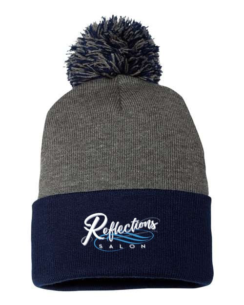 Reflections 12" Pom-Pom Cuffed Beanie SP15