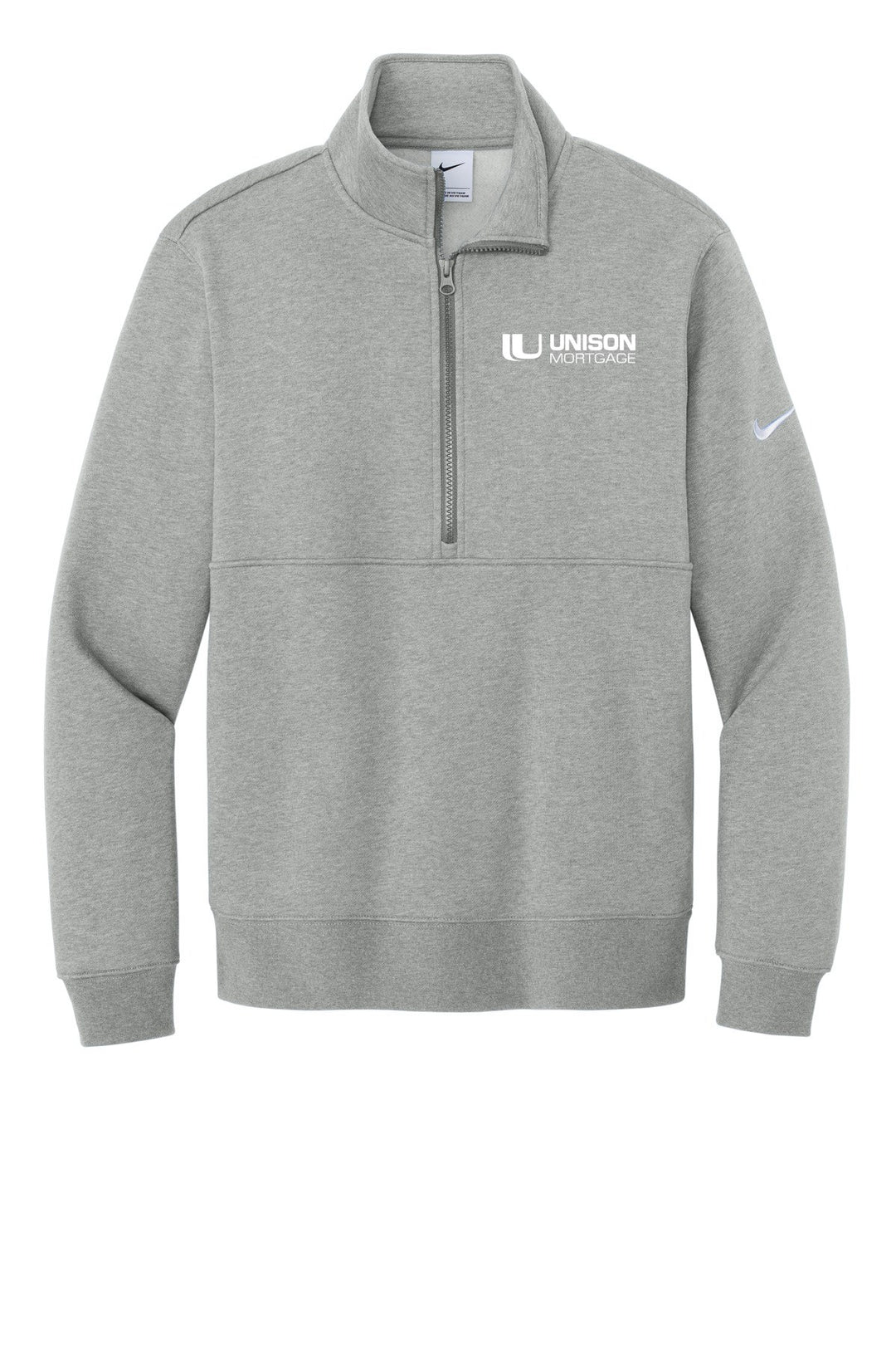 Unison Mortgage (EMBROIDERED) Unisex Nike Club Fleece Sleeve Swoosh 1/2-Zip NKDX6718