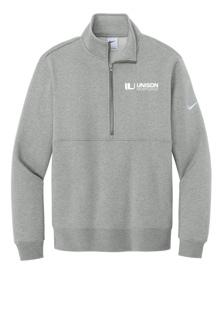 Unison Mortgage (EMBROIDERED) Unisex Nike Club Fleece Sleeve Swoosh 1/2-Zip NKDX6718