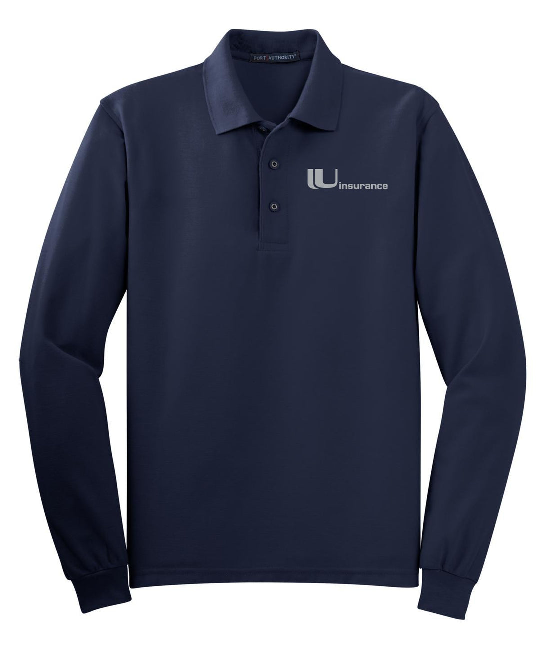 Uinsurance Unisex Silk Touch Long Sleeve Polo. K500LS