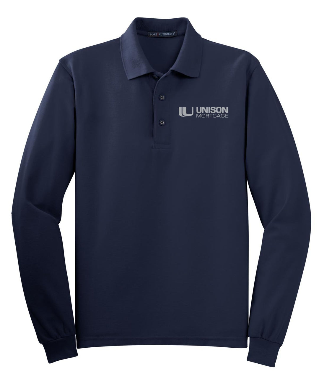 Unison Mortgage Unisex Silk Touch Long Sleeve Polo. K500LS