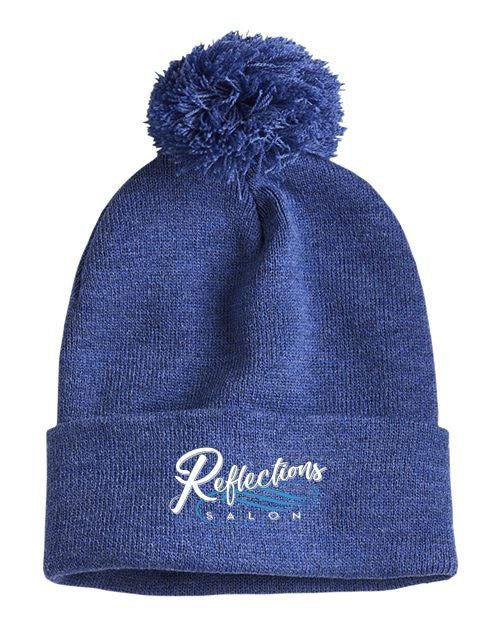Reflections 12" Pom-Pom Cuffed Beanie SP15