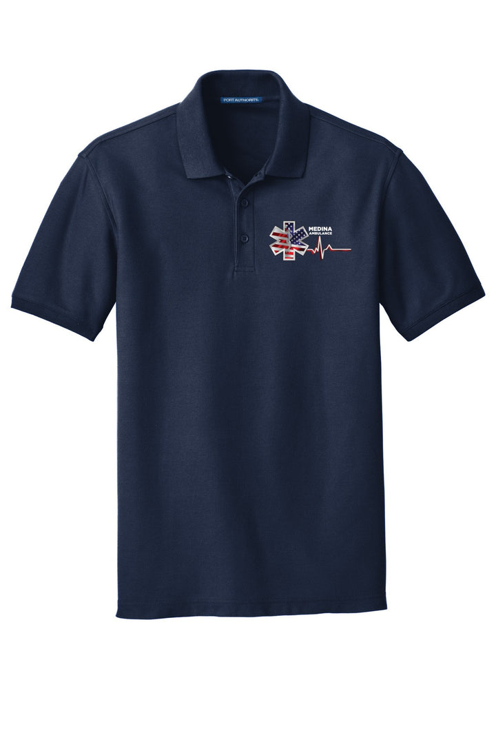 Medina Ambulance TALL Core Classic Pique Polo. TLK100