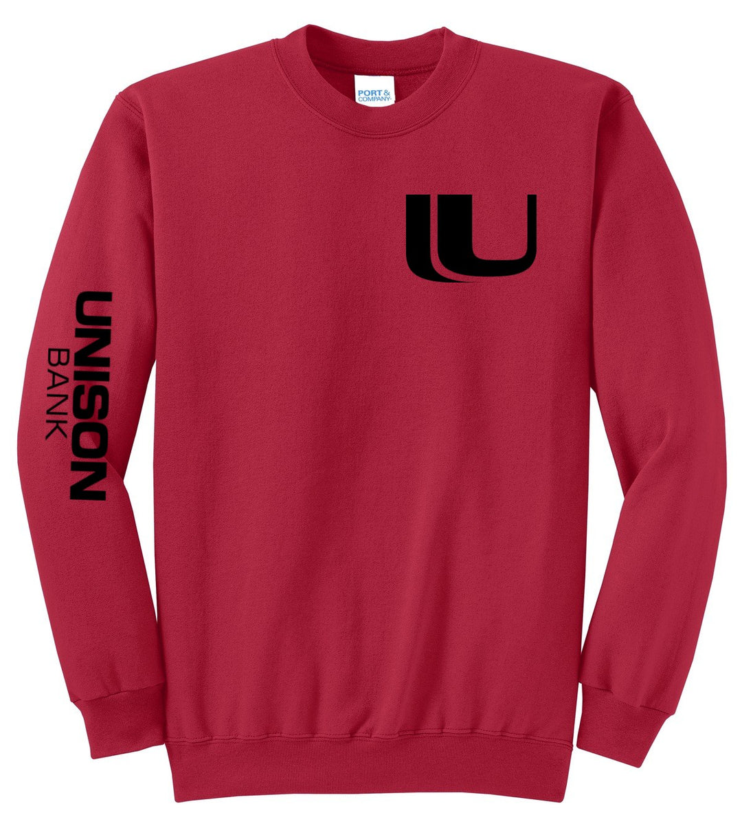 Unison Bank Unisex Core Fleece Crewneck Sweatshirt. PC78