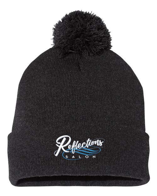 Reflections 12" Pom-Pom Cuffed Beanie SP15