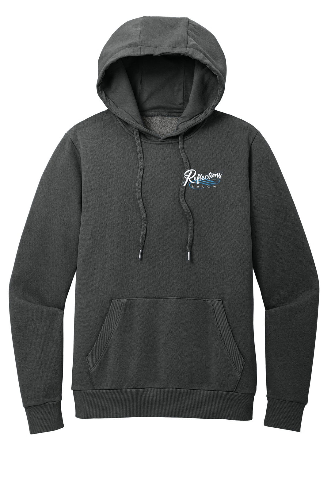 Reflections District Wash Fleece Hoodie DT2200 — Refelctions white + Reflections white back with number