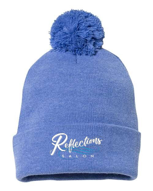 Reflections 12" Pom-Pom Cuffed Beanie SP15