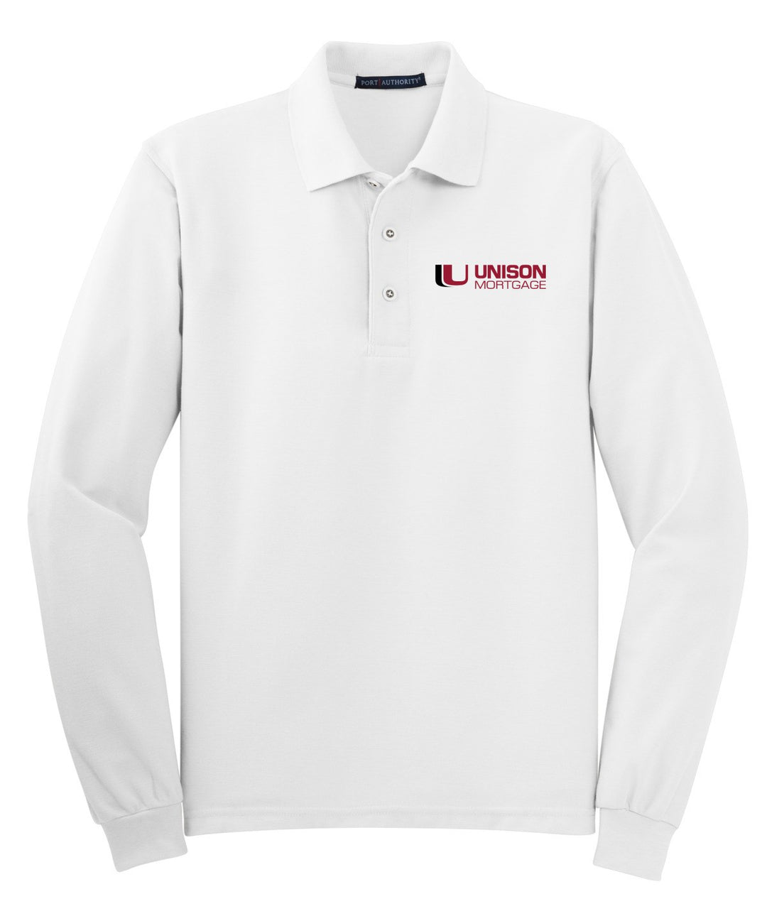 Unison Mortgage Unisex Silk Touch Long Sleeve Polo. K500LS