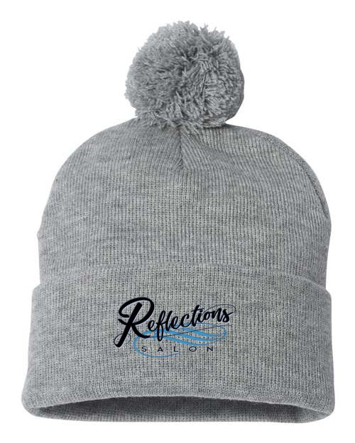 Reflections 12" Pom-Pom Cuffed Beanie SP15