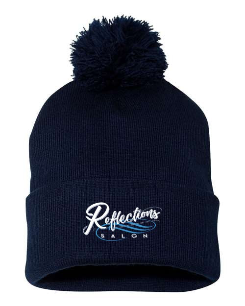Reflections 12" Pom-Pom Cuffed Beanie SP15
