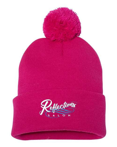 Reflections 12" Pom-Pom Cuffed Beanie SP15